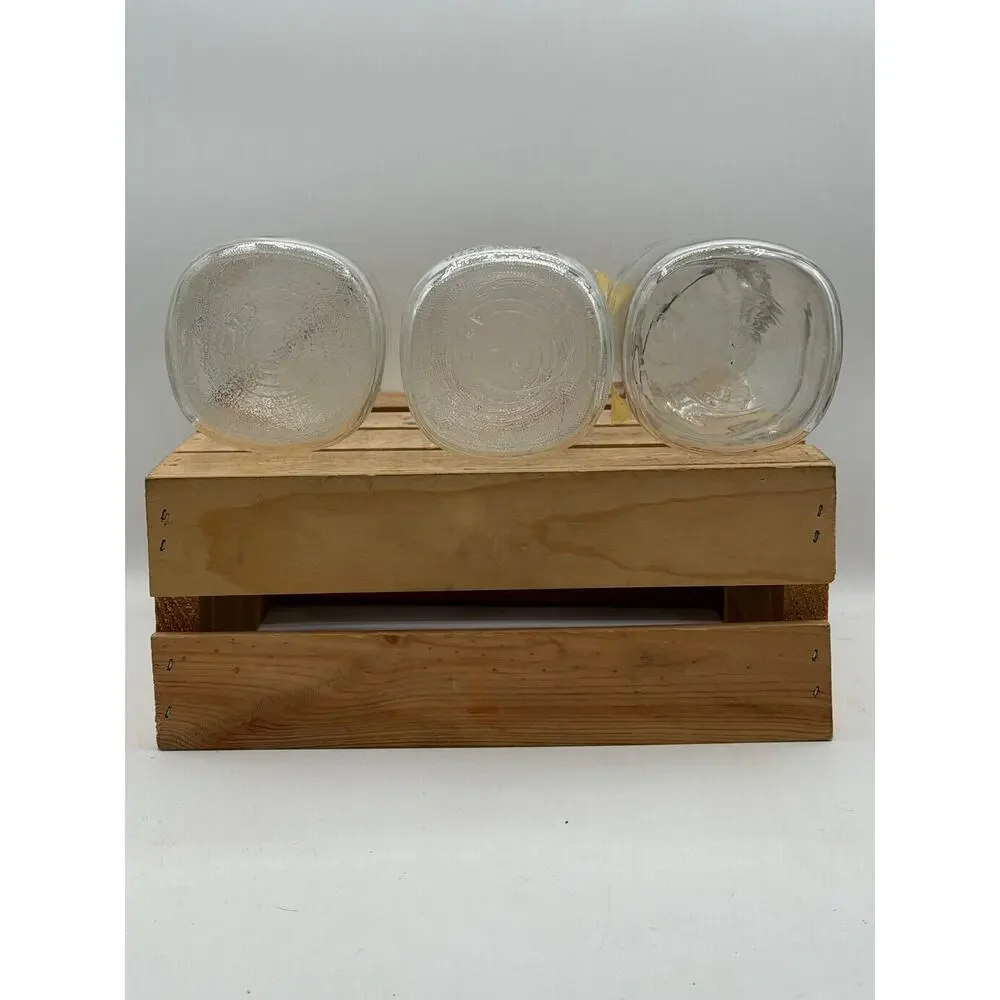 Vintage Clear Glass Ball Mason & Ideal Jars – Set of 3 - 7” Tall